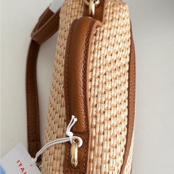 Cheval Firenze Raffia and Leather Tan Woven Handbag! Gorgeous - Picture 6 of 16